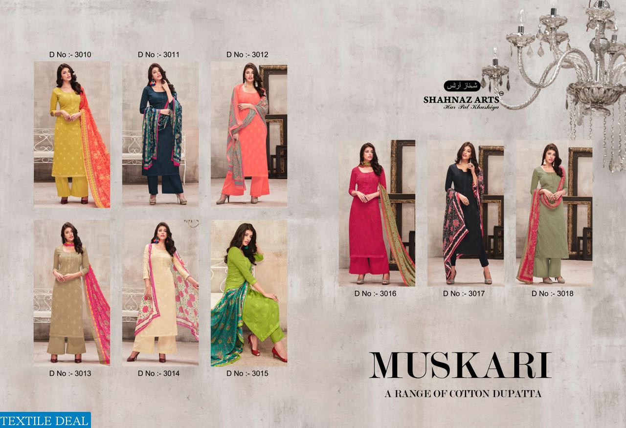 shahnaz art muskari Wholesale Embroidered Dress material